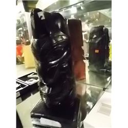 HAND CRAFTED NATIVE TOTEM POLE - UNKOWN CRAFTER