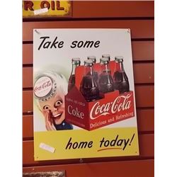 METAL COCA-COLA SIGN