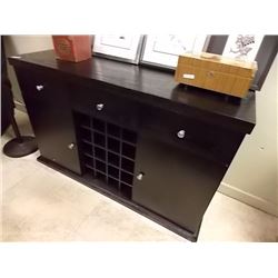 NEW SIDEBOARD - 3 DRAWERS & 2 DOORS WITH WINE STORAGE - STORE DISPLAY