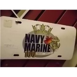 NAVY MARINE NOVILTY LICENSE PLATE