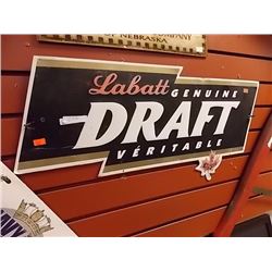 BREWERS MEMORABILIA - LABATT'S GENUINE DRAFT - METAL
