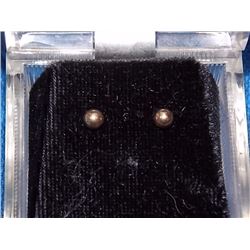 EARRINGS- 14K YELLOW GOLD POST (SLEEPER) EARRINGS - 4MM - RETAIL ESTIMATE $150