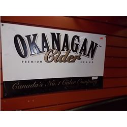 BREWERS COLLECTIBLE SIGN - METAL - OKANAGAN CIDER METAL