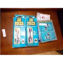 VINTAGE POKER CHIPS & PLAYING CARDS