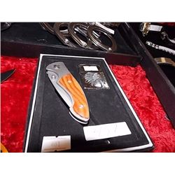 NEW FOLDING KNIFE WITH LIGHTER