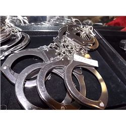 NEW HANDCUFFS WITH KEYS - 5 SETS TTL