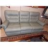 Image 2 : LEATHER STYLE RECLINING CHESTERFIELD & CHAIR