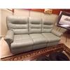 Image 6 : LEATHER STYLE RECLINING CHESTERFIELD & CHAIR