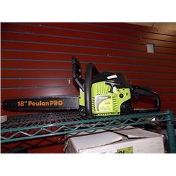 POULAN GAS CHAINSAW 16" BAR & CHAIN - WORKING