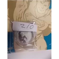 SILVER COIN - SUPERMAN - 7.96GM .999 FINE SILVER $20 FACE VALUE COIN