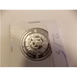 SILVER BULLION - ½ OZ .999 FINE SILVER FIRST MAJESTIC ROUND - 2012 MINT - AZTEC MOTIF