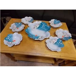 FINE CHINA TULIP SALAD SET - 7PC