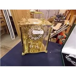 HEIRLOOM BRASS ANIVERSARY CLOCK