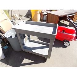 ROLLING COMMERCIAL 2 TIER CART