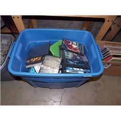 BIN OF DVD CASES