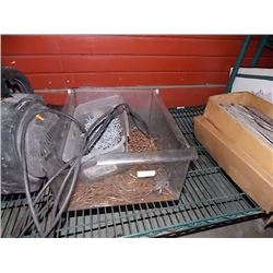 BIN & BOX OF NAILS = 2 CONTAINERS TTL