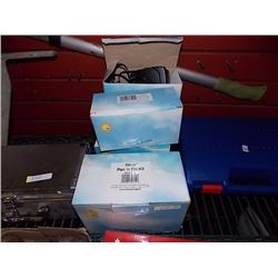BOX OF SECURITY CAMERA ACCESSORIES ETC 5 BOXES TTL