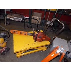 LIFT CART - ADJUSTABLE - 4 WHEEL - YELLOW
