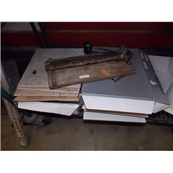 SHELF - FULL OF TILES - WITH CUTTER TOO