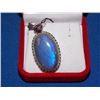 Image 1 : PENDANT - POLISHED LABORADITE IN STERLING SILVER SETTING - 2" LONG