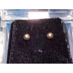 EARRINGS- 14K YELLOW GOLD POST (SLEEPER) EARRINGS - 4MM - RETAIL ESTIMATE $150
