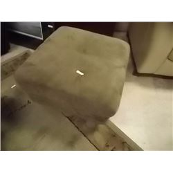 BROWN MICROFIBRE OTTOMAN