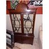 Image 1 : VINTAGE CHINA CABINET - 80" TALL - GLASS 2 CRACKS