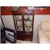 Image 2 : VINTAGE CHINA CABINET - 80" TALL - GLASS 2 CRACKS