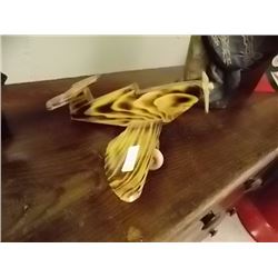 HAND CRAFTED WOOD AIRPLANE