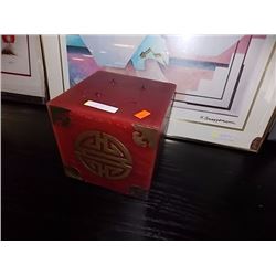 ORIENTAL CANDLE WITH BRASS INLAY