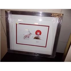 FRAMED RICHARD SHORTY PRINT - SIGNED - DAWN OF THE NEW DAY