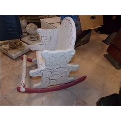CHILD'S SHABBY SHEEK ROCKER