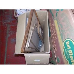 BOX OF ASSORTED PICTURE FRAMES