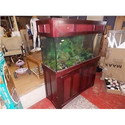 ***S.T.O.A.***FISH TANK AND STAND - ~90 GAL TANK WITH PUMP, PLANTS, FOOD & MORE - INCLUDED FLUVAL CA