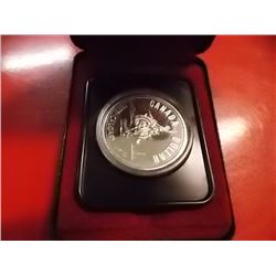 SILVER COIN - COMMEMORATIVE CALGARY SILVER DOLLAR - 1875-1975