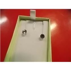 EARRINGS- 1.4CT AMETHYST IN 14K GOLD SETTING - INCLUDES CERTIFICATE $350