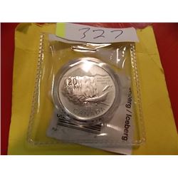 SILVER COIN - 2013 CDA  ARCTIC WHALE - $20 FACE VALUE - 1/4 OUNCE .9999 FINE SILVER