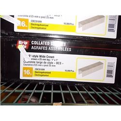 BOX OF GRIP RITE COALLATED STAPLES