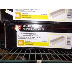 BOX OF GRIP RITE COALLATED STAPLES