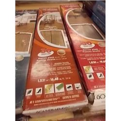 LAMINATE FLOORING WITH FOAM BACKING - 2 BOXES X ~16.48SQFT - BRANDY - STR