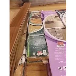 LAMINATE FLOORING WITH FOAM BACKING - 2 BOXES X ~14.49SQFT - NATURAL - STR