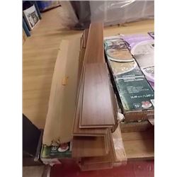 LAMINATE FLOORING WITH FOAM BACKING - 4 BOXES - ASSORTED - STR