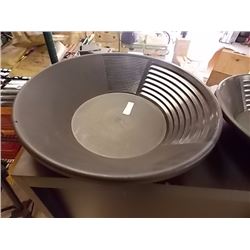 NEW GOLD PAN - ESTWING - BLACK PLASTIC - LARGE