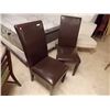 Image 1 : DINING CHAIRS - LEATHER STYLE - 2 TTL - AS-IS
