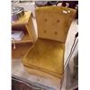 Image 1 : UPHOLSTERED BED SIDE CHAIR - GOLD