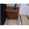 Image 1 : PINE NIGHT STANDS - 3 DRAWERS - 2 TTL