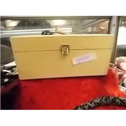 WOOD BOX WITH ASSORTED WATCHES