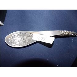 PEWTER NATIVE SPOON