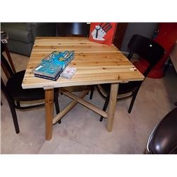 COUNTRY PINE LOG STYLE DINING TABLE