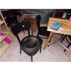 DINING CHAIRS - BLACK - 4 TTL